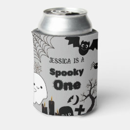 Halloween Spooky Een Eerste Verjaardagsfeest Blikjeskoeler