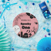 Halloween Spooky Een Eerste Verjaardagsfeest Papieren Bordje (Feest)