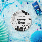 Halloween Spooky Een Eerste Verjaardagsfeest Papieren Bordje (Feest)