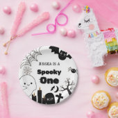Halloween Spooky Een Eerste Verjaardagsfeest Papieren Bordje (Feest)