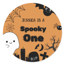 Halloween Spooky Een Eerste Verjaardagsfeest