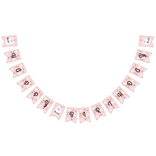 Halloween Spooky Een Schattige Spook 1e Verjaardag Vlaggetjes (Alle)