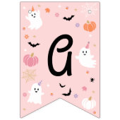 Halloween Spooky Een Schattige Spook 1e Verjaardag Vlaggetjes (Derde vlag)