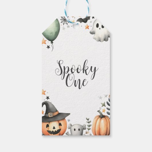 Halloween Spooky eerste Cadeaulabel (Achterkant)