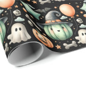 Halloween Spooky eerste Cadeaupapier (Rol Hoek)