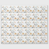 Halloween Spooky eerste Cadeaupapier (Vlak)