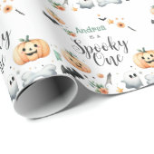 Halloween Spooky eerste Cadeaupapier (Rol Hoek)