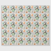 Halloween Spooky eerste Cadeaupapier (Vlak)