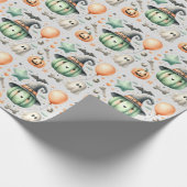 Halloween Spooky eerste Cadeaupapier (Hoek)