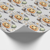 Halloween Spooky eerste Cadeaupapier (Hoek)