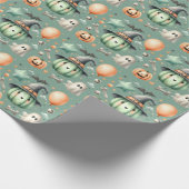 Halloween Spooky eerste Cadeaupapier (Hoek)