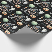 Halloween Spooky eerste Cadeaupapier (Hoek)