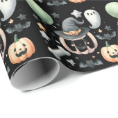Halloween Spooky eerste Cadeaupapier (Rol Hoek)