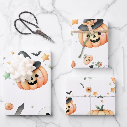 Halloween Spooky eerste Inpakpapier Vel (Voorkant)