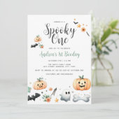 Halloween Spooky eerste Kaart (Staand voorkant)