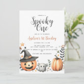 Halloween Spooky eerste Kaart (Staand voorkant)