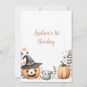 Halloween Spooky eerste Kaart (Achterkant)