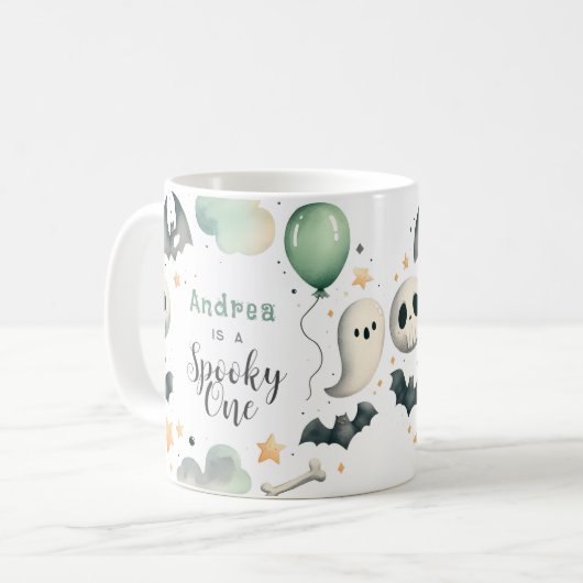 Halloween Spooky eerste Koffiemok (Voorkant links)