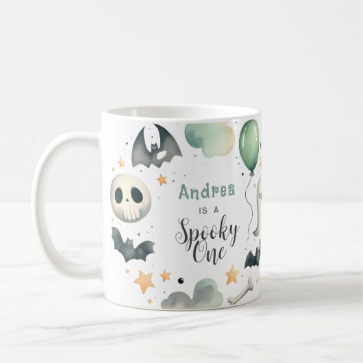 Halloween Spooky eerste Koffiemok (Links)
