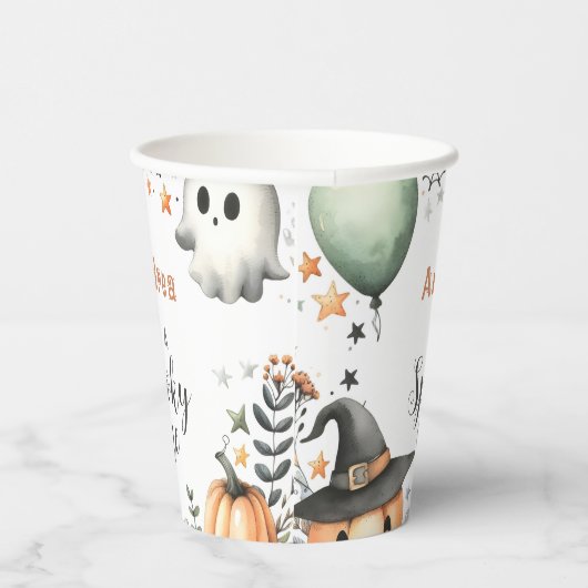 Halloween Spooky eerste Papieren Bekers (Rechts)