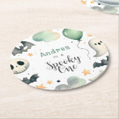 Halloween Spooky eerste Ronde Kartonnen Onderzetter (Gebogen)