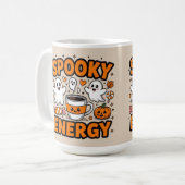 Halloween spooky energy mom life koffiemok (Voorkant links)