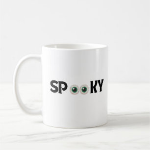 Halloween spooky enge oog eenvoudig schattig koffiemok