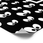 Halloween spooky eye green koekje geen trucjes poster (Hoek)