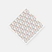 Halloween Spooky Face Pattern Servet (Hoek)