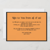 Halloween Spooky Family Fun Kaart (Achterkant)