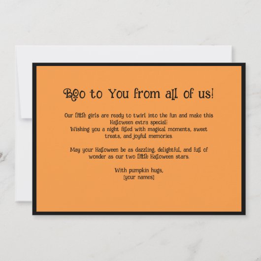 Halloween Spooky Family Fun Kaart (Achterkant)