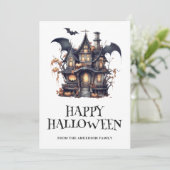 Halloween Spooky Feestdagenkaart (Staand voorkant)