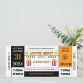 Halloween Spooky Film Uitnodiging (Staand voorkant)