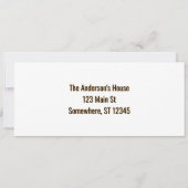 Halloween Spooky Film Uitnodiging (Achterkant)