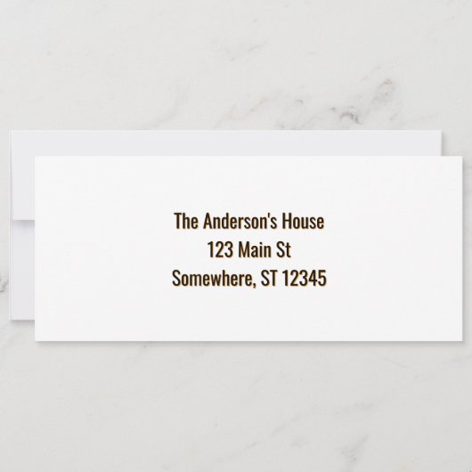 Halloween Spooky Film Uitnodiging (Achterkant)