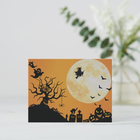 Halloween Spooky Fun Briefkaart (Staand voorkant)