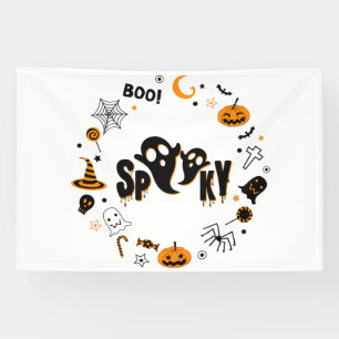 Halloween Spooky Geest 4x6 Vinyl Banner