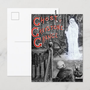 HALLOWEEN SPOOKY GEEST VAN GREYSTONE MANSION BRIEFKAART
