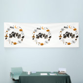 Halloween Spooky Ghost 4x12 Vinyl Banner (Beurs)