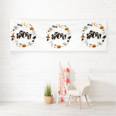 Halloween Spooky Ghost 4x12 Vinyl Banner (Insitu)