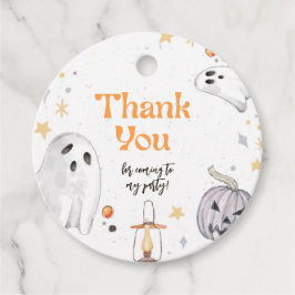 Halloween Spooky Ghost Birthday Cirkel Dank u Bedankjes Labels