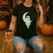 Halloween Spooky Ghost Dripping Moon T-shirt