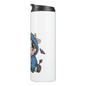 Halloween Spooky Ghost Koe Thermosbeker (Geroteerd rechts)