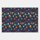 Halloween Spooky Ghost Naadloos Patroon Inpakpapier Vel (Voorkant 2)
