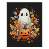 Halloween Spooky Ghost Pumpkin Perfect Poster (Voorkant)