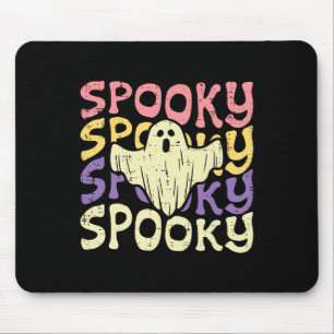 Halloween Spooky Ghost Retro Groovy Kostuum Vrouwe Muismat
