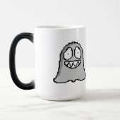 Halloween Spooky Ghost - Retro Pixel Art Style Magische Mok (Links)