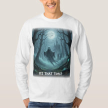 Halloween Spooky Ghost T-shirt met lange mouwen