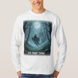 Halloween Spooky Ghost T-shirt met lange mouwen