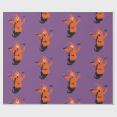 Halloween Spooky Ghost Wrapping Paper Cadeaupapier (Vlak)
